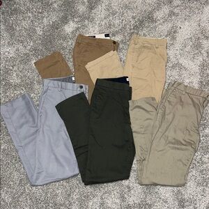 Men’Pants- Tan, Gray, Black, Khaki